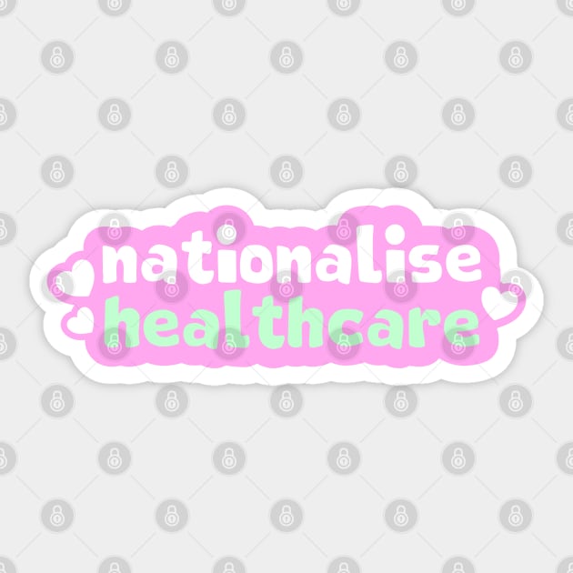 Nationalise Healthcare Sticker by Football from the Left